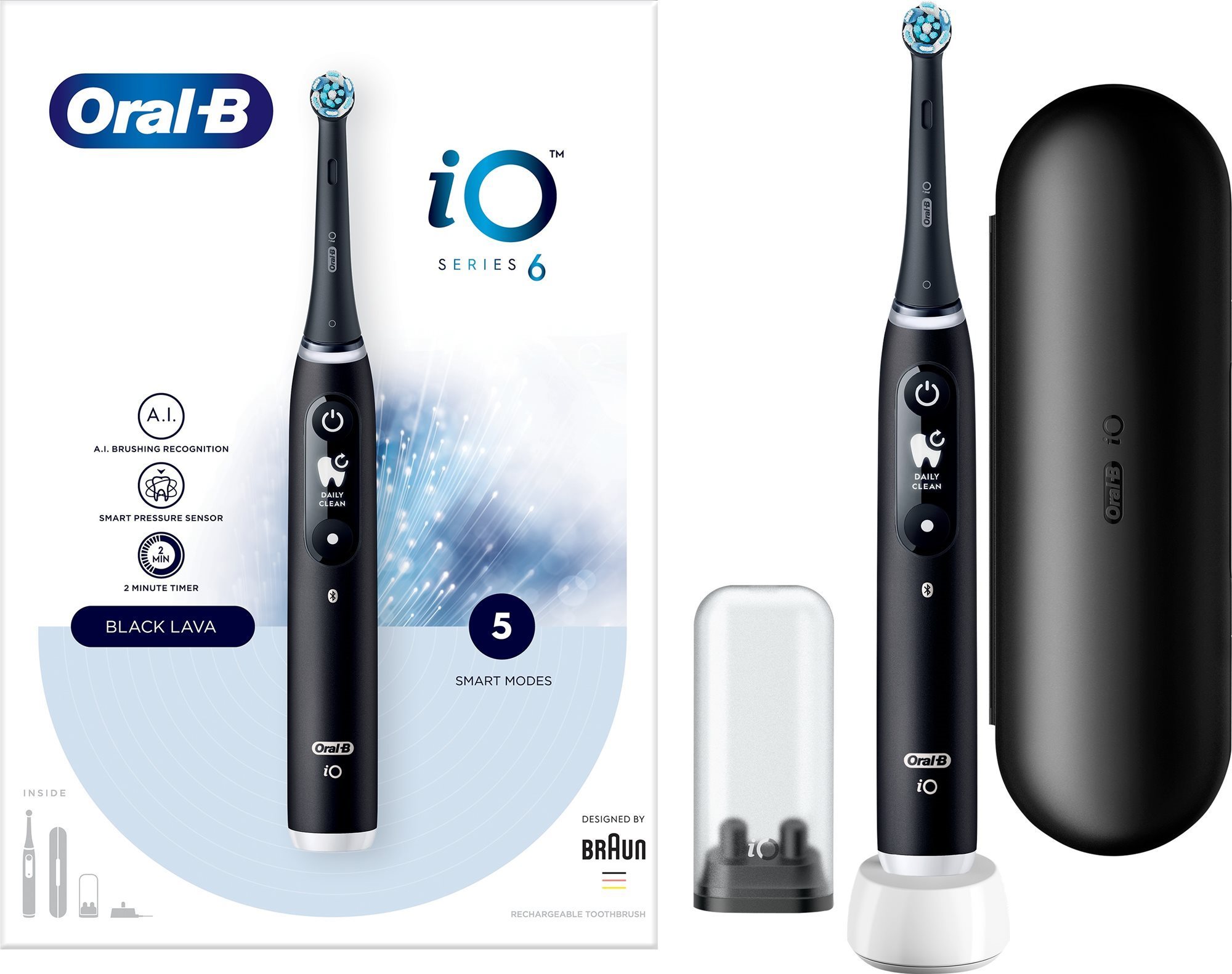 Oral-B iO čierna Elektrická zubná kefka