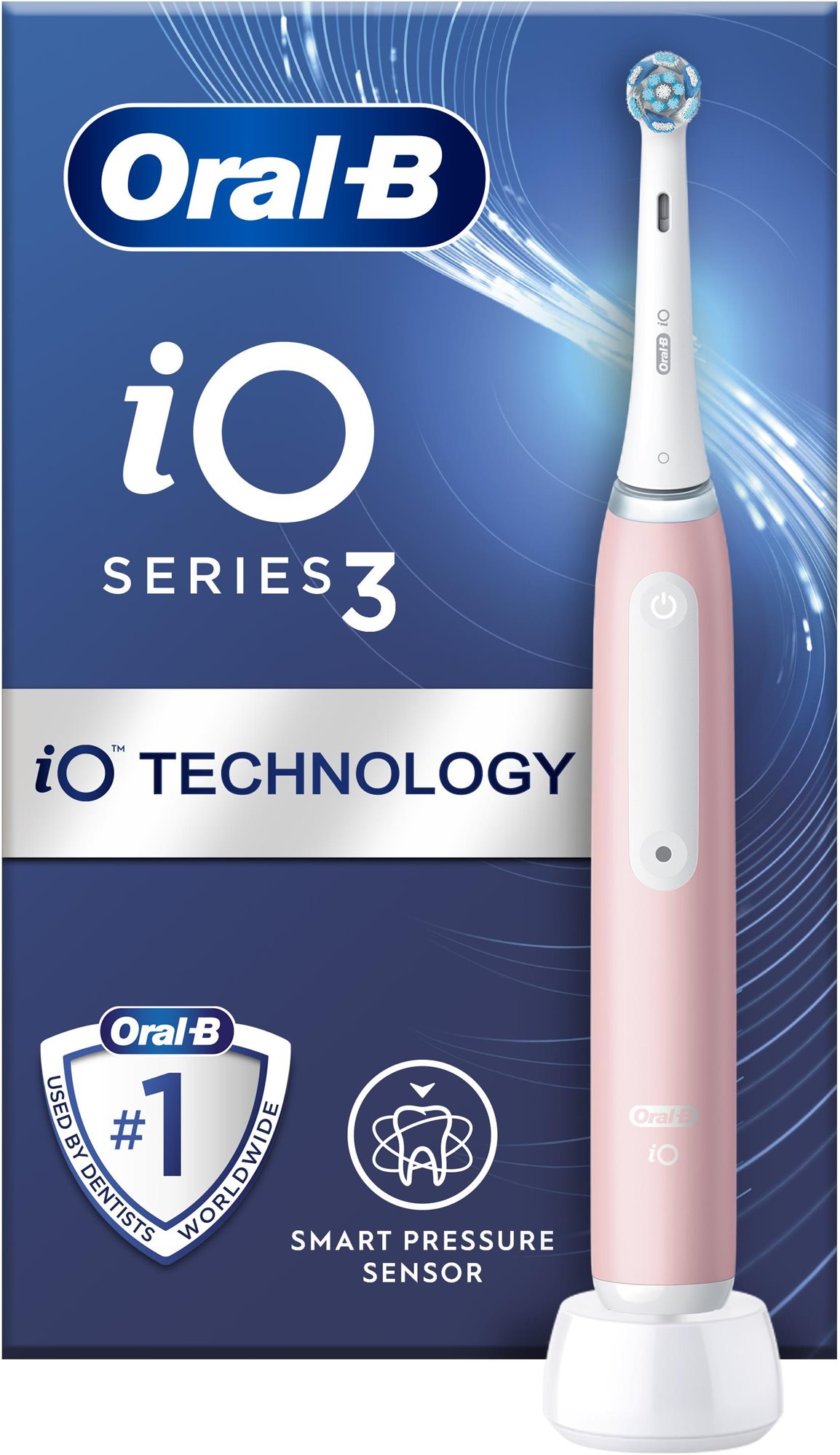 Oral-B iO 3 Pink Design Braun Elektromos fogkefe