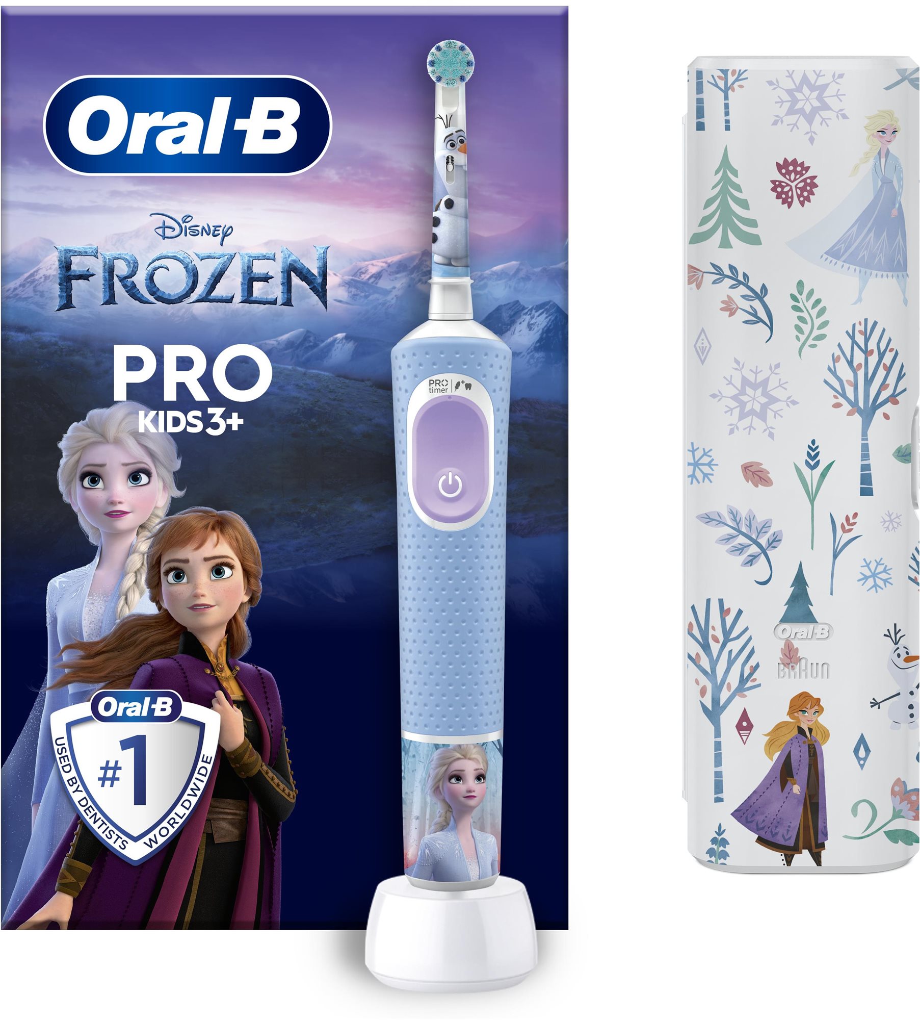 Oral-B Pro Kids Ice Kingdom Mit Design von Braun mit Etui...
