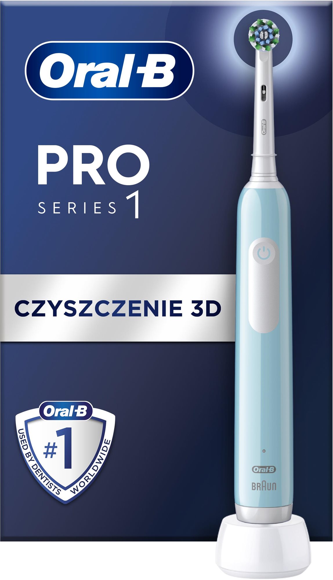 Oral-B Pro Serie 1 Blaues Design von Braun Elektrische Zahnbürste