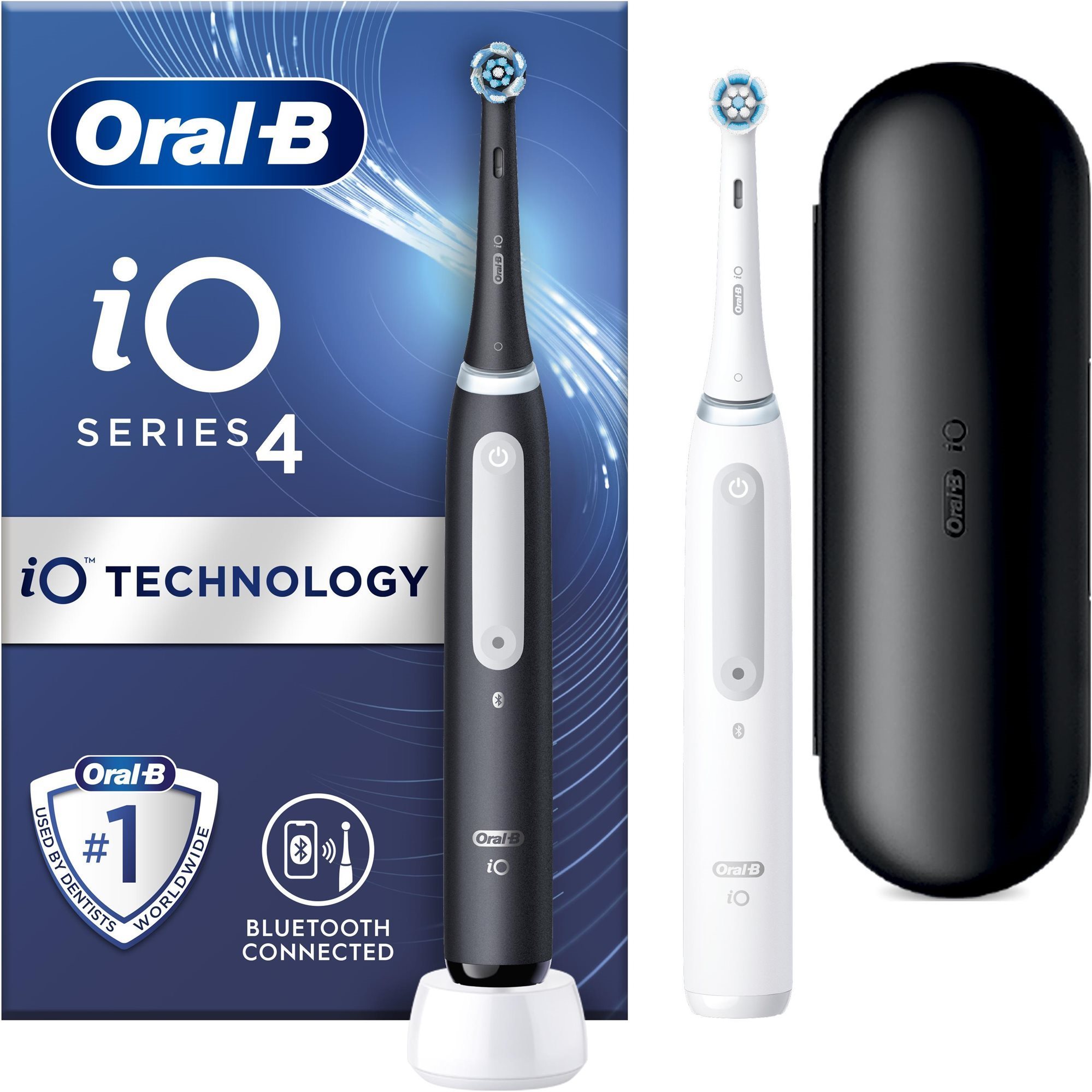 Oral-B iO 4 DUO čierna a biela Elektrická zubná kefka