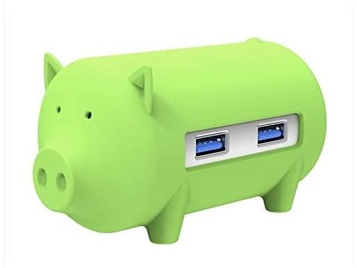 ORICO Piggy 3x USB 3.0 hub + SD card reader green Hub USB