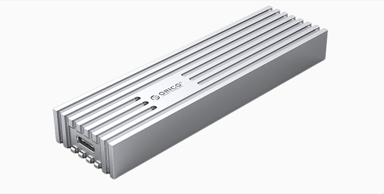 ORICO M231C3 M.2 NGFF SSD Enclosure (6G), ezüst Külső merevlemez ház