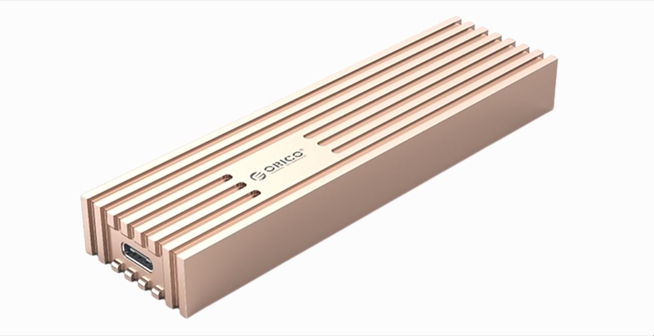 ORICO M231C3 M.2 NGFF SSD Enclosure (6G), rózsa-arany Külső...