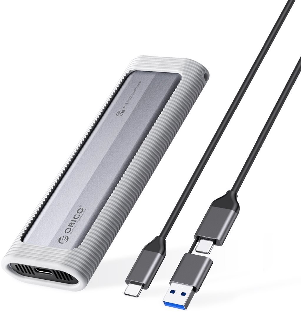 ORICO M.2 NVMe SSD Enclosure USB-C 10Gbps Silicone Protective Case...