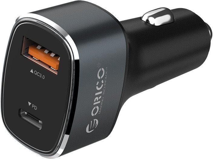 ORICO Dual Ports Quick Charge 36W Car Charger Grey Car Charger