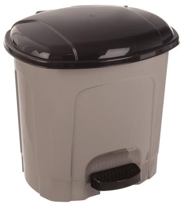 ORION Abfalleimer odp. UH mit Pedal 3 Liter - kaffeebraun Mülleimer