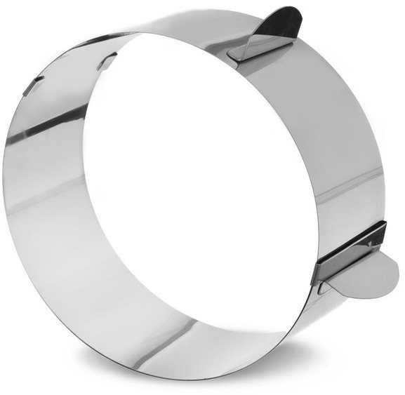 Rozsdamentes acél forma, állítható / kerek TORTA Sütőforma