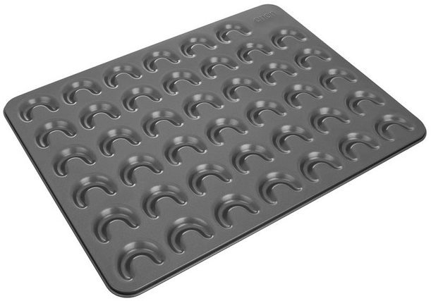 Metallbackform für 41 Hörnchen mit Antihaftbeschichtung HÖRNCHEN -...