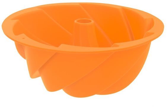 Silikonform GUGELHUPF FLOWER ORANGE Springform