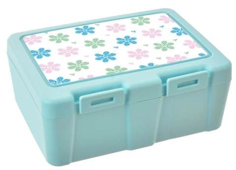 ORION Box UH Lunch uzsonnásdoboz 18x14x7,5 cm osztott virágokkal...