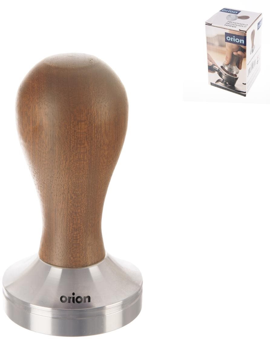 ORION Kaffee-Tamper 5 cm Edelstahl/Holz Kaffee-Tamper
