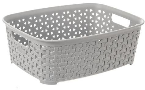 Orion Kosár UH RATTAN Hobby 26x19x9 cm szürke Tároló doboz