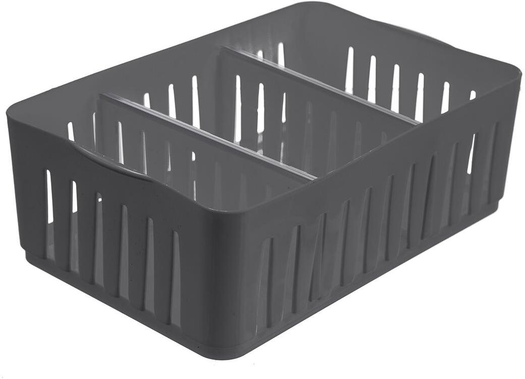 ORION UH Korb/Organizer Flexi 24,5 × 16 × 8,3 cm grau Organizer