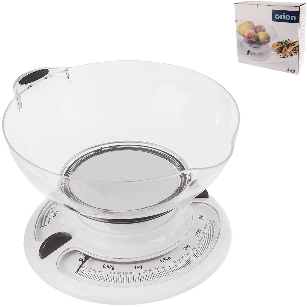 ORION Mechanikus mérleg 3 kg UH + tál 1,4 l Konyhai mérleg