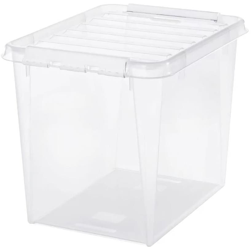 Orthex Classic tárolódoboz, fehér csatok, 52 l Tároló doboz