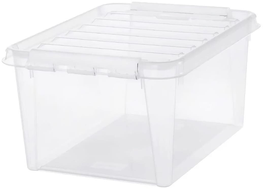 Orthex Classic tárolódoboz, fehér csatok, 32 l Tároló doboz