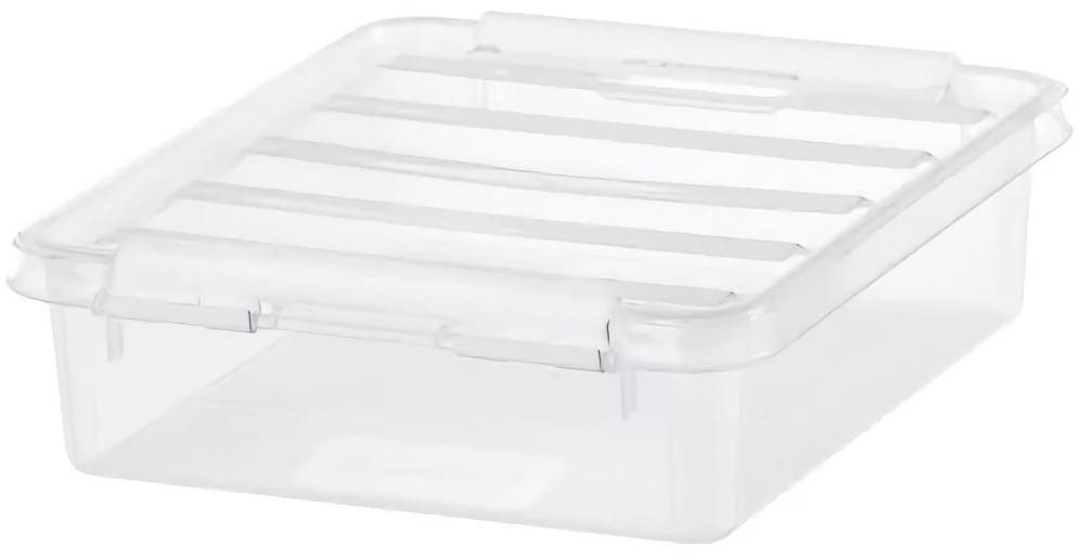 Orthex Classic tárolódoboz, fehér csatok, 1 l Tároló doboz