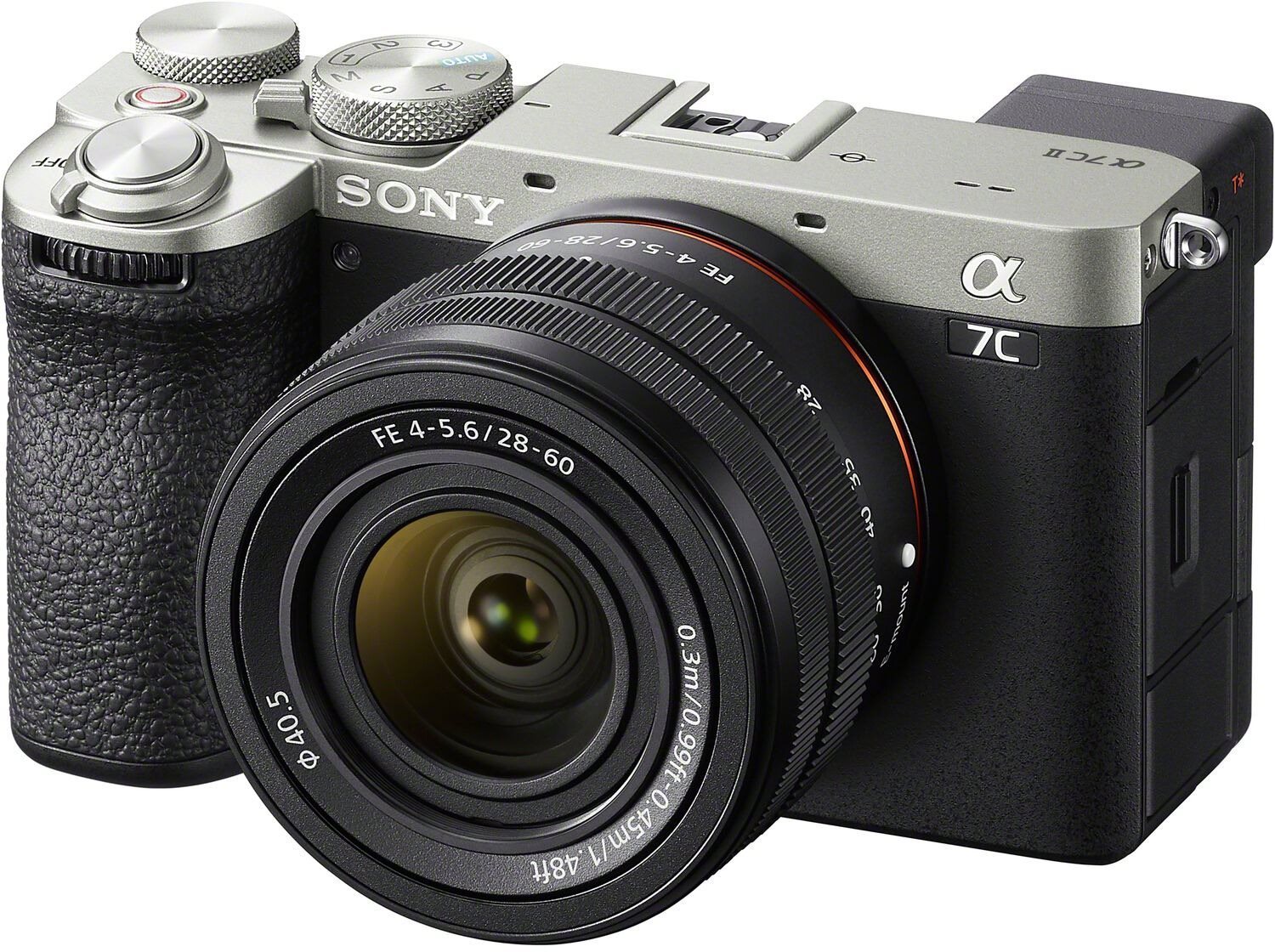 Sony Alpha A7C II + FE 28-60mm f/4-5.6, ezüst Digitális fényképezőgép