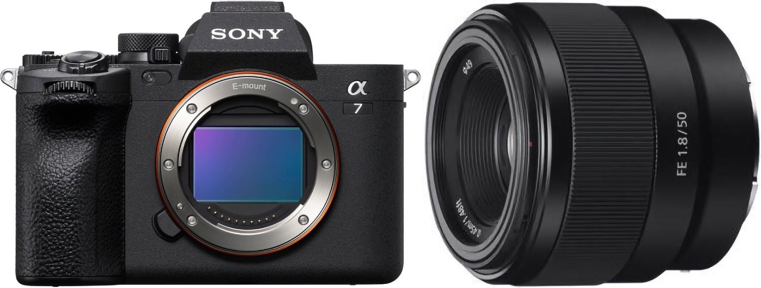 Sony Alpha A7 IV + FE 50mm f/1.8 Digitalkamera