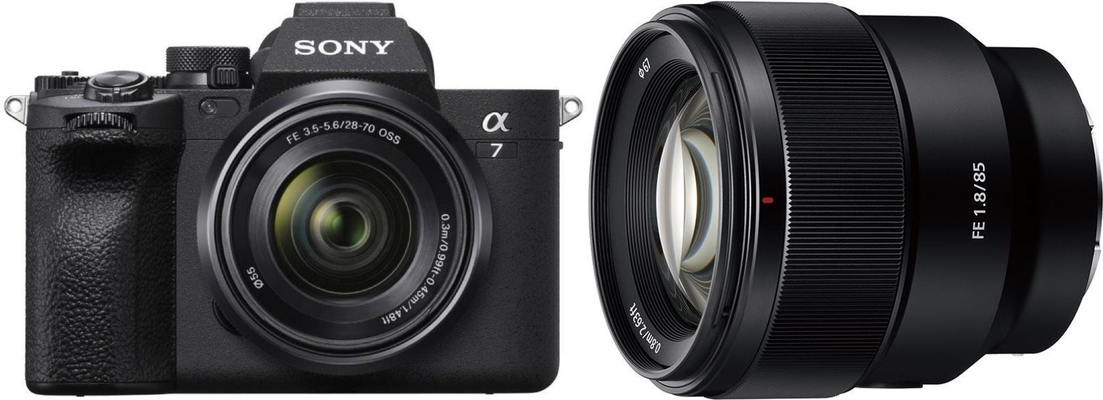Sony Alpha A7 IV + FE 28-70 mm F3,5-5,6 OSS + FE 85 mm f/1,8...