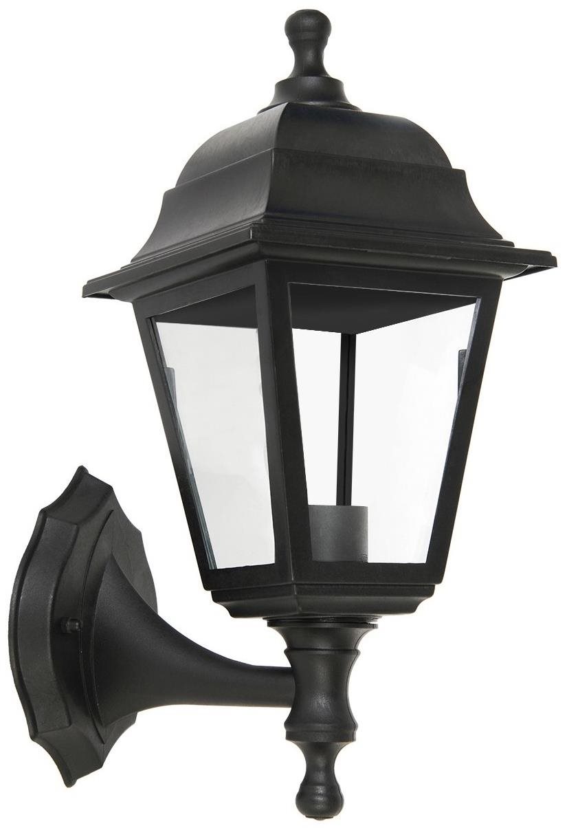 Avide Blake-U 1× E27 IP44, čierna Lampa na stenu