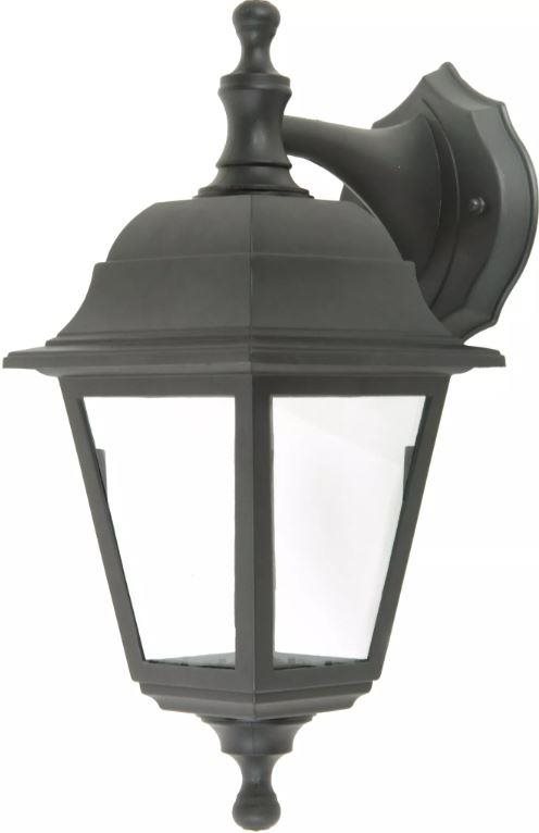 Avide Blake-D 1× E27 IP44, čierna Lampa na stenu