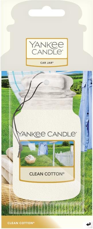 YANKEE CANDLE Clean Cotton 14 g Vôňa do auta