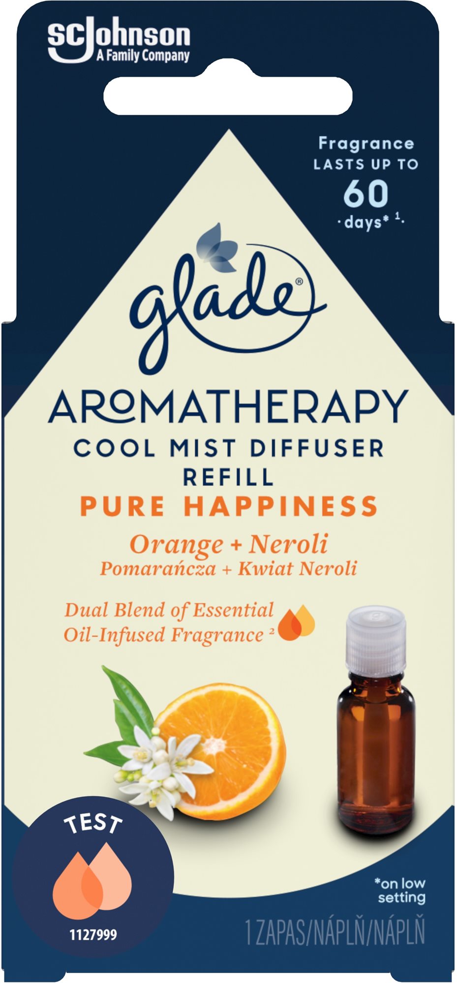 GLADE Aromatherapy Cool Mist Diffuser Pure Happiness, náplň 17,4 ml...