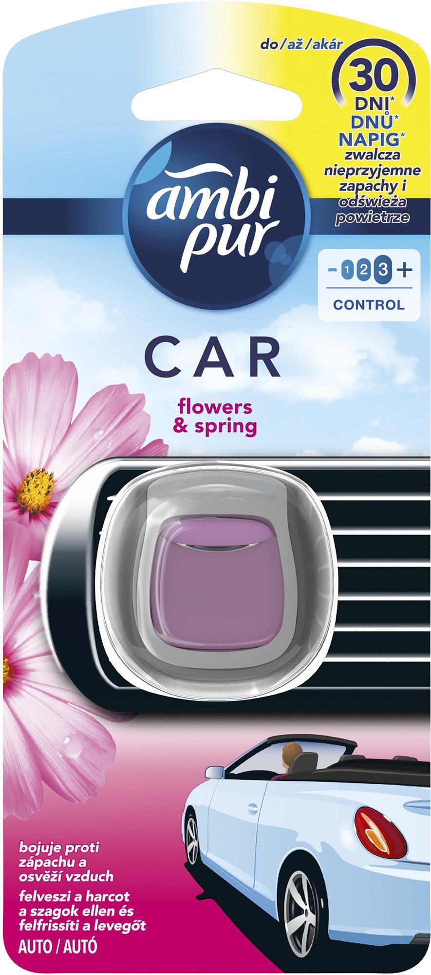 AMBI PUR Car Flower & Spring 2 ml Vôňa do auta