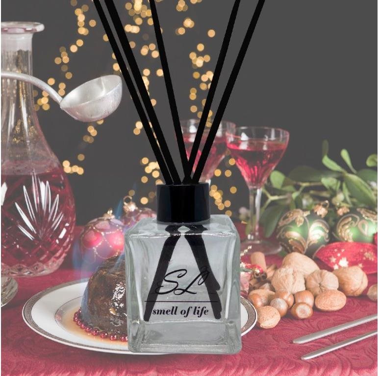 SMELL OF LIFE difuzér Christmas Pudding & Brandy 100 ml Vonné tyčinky