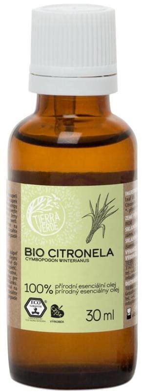 TIERRA VERDE BIO Citronela 30 ml Esenciálny olej