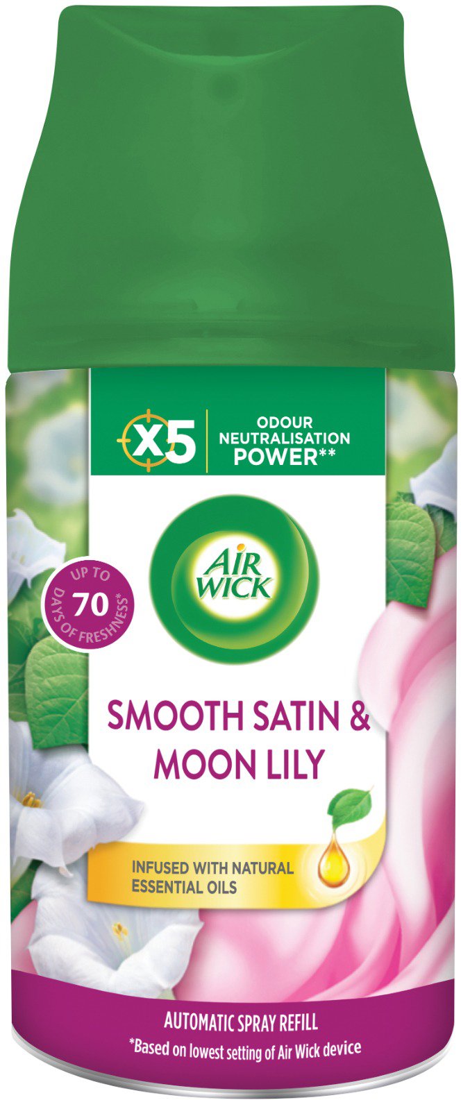 AIR WICK Freshmatic, náplň jemný satén a mesačná ľalia, 250 ml...