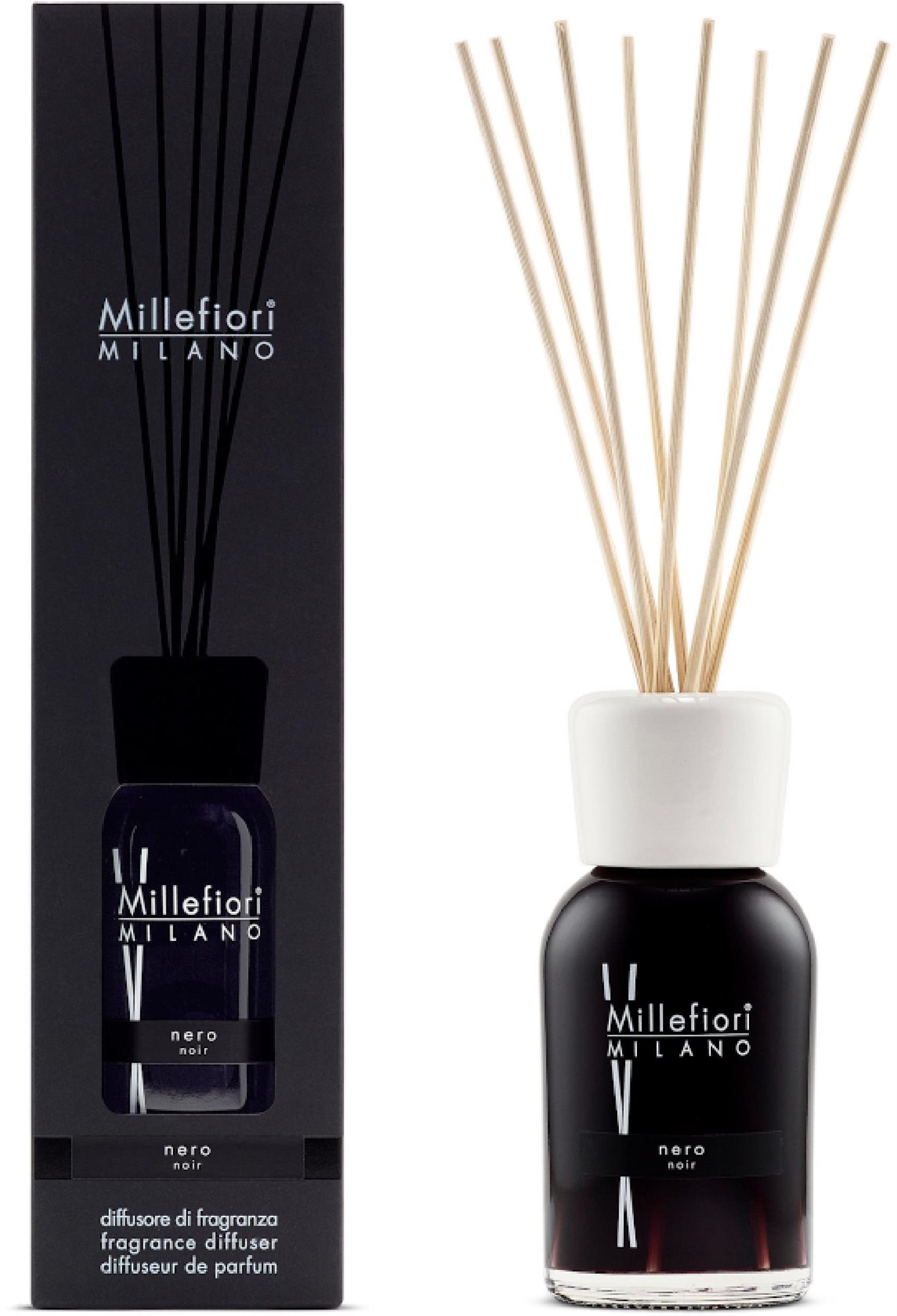 MILLEFIORI MILANO Nero 250 ml Vonné tyčinky