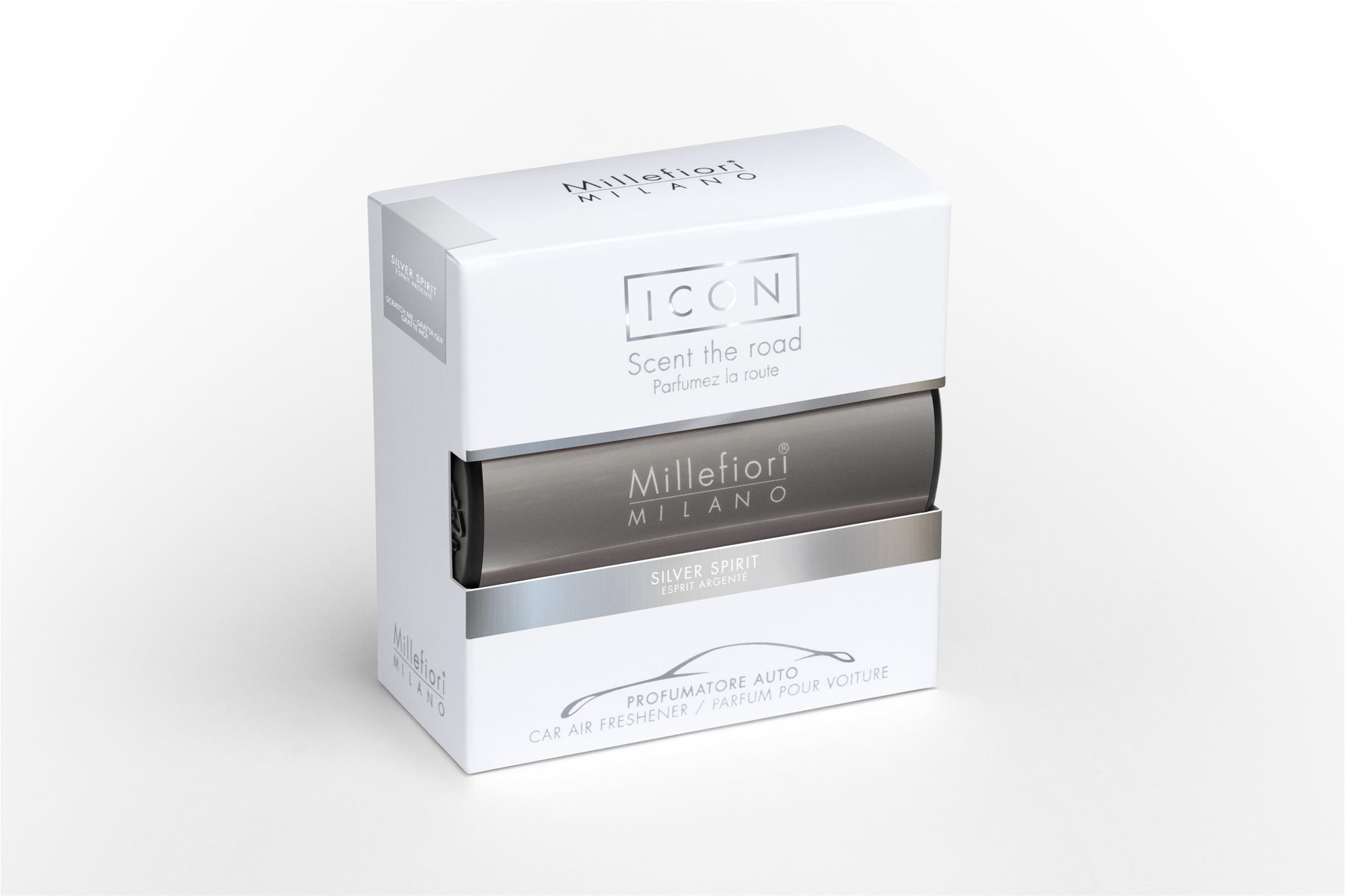 MILLEFIORI MILANO Icon Classic Silver Spirit Vôňa do auta
