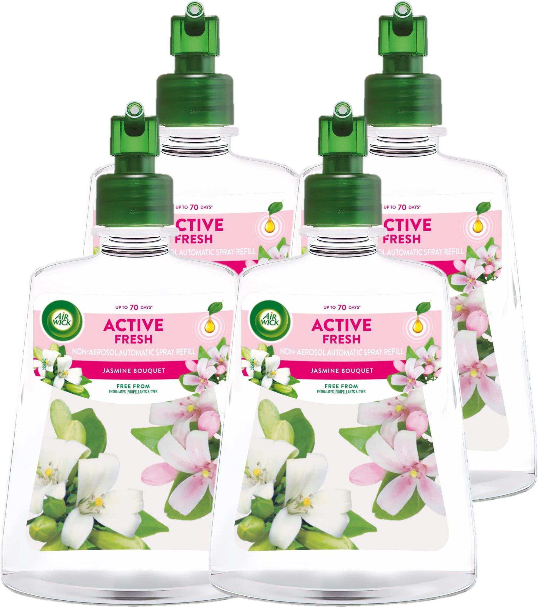 AIR WICK Active Fresh Automatic - Jázminvirág utántöltő, 4×228 ml...
