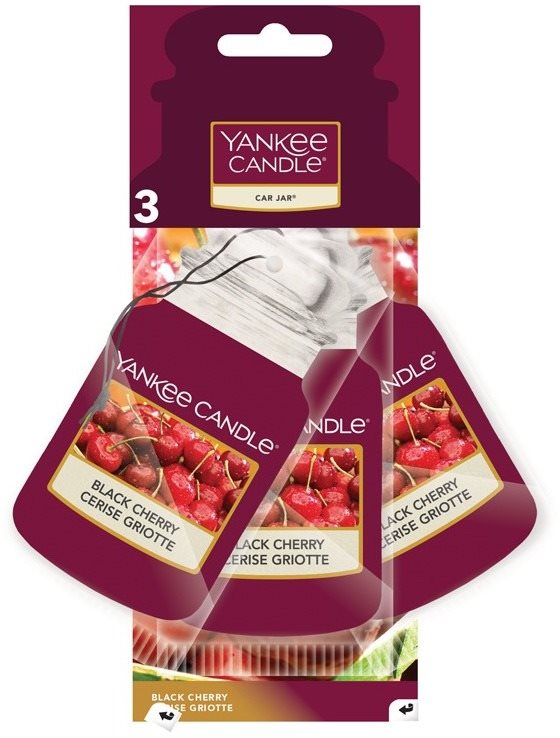 YANKEE CANDLE Black Cherry 3 ks Vôňa do auta