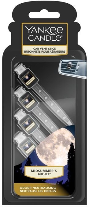 YANKEE CANDLE Midsummer Nights Vent Stick 4 ks Vôňa do auta
