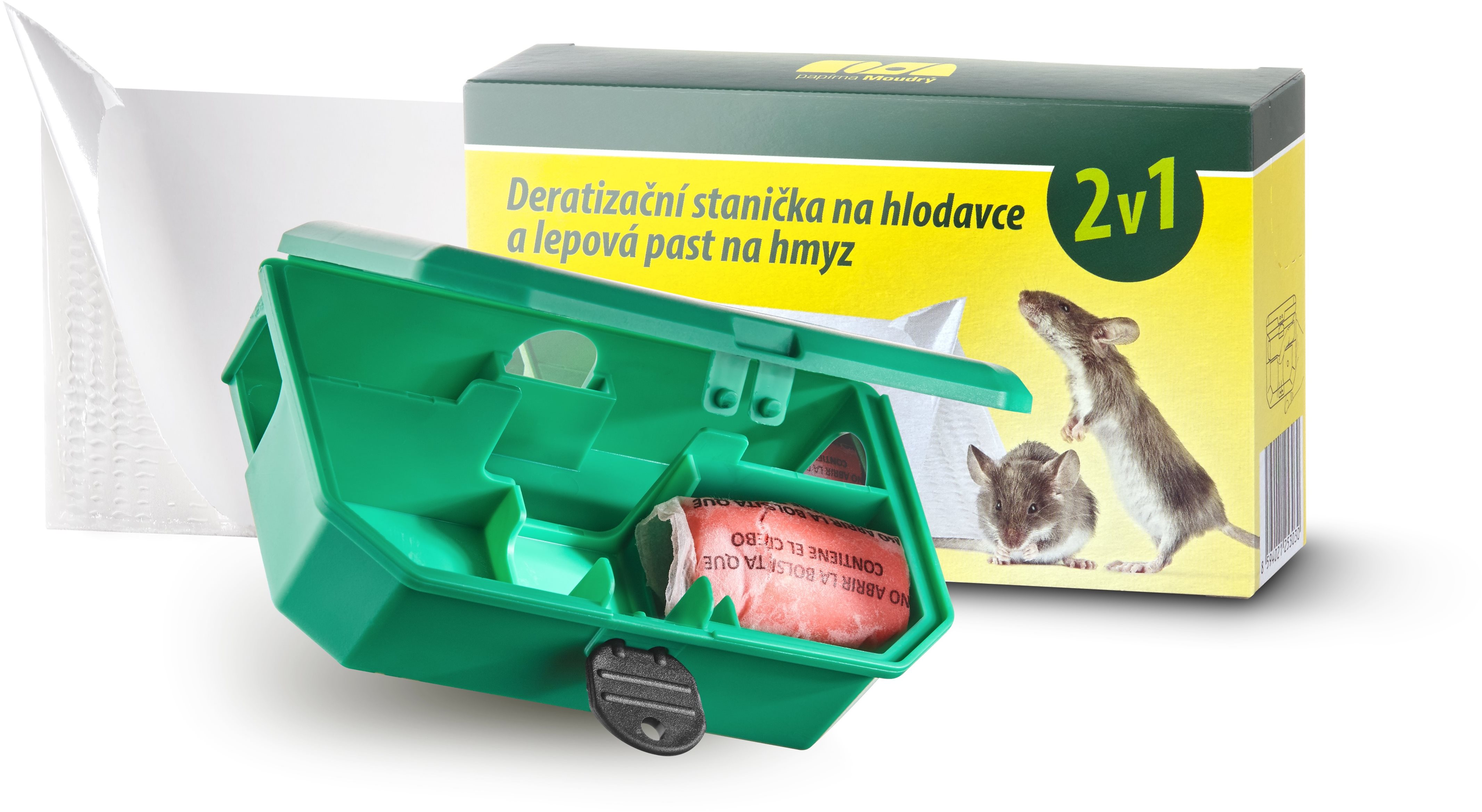 PAPÍRNA MOUDRÝ - Deratizačná stanička na hlodavce a lepová pasca na...