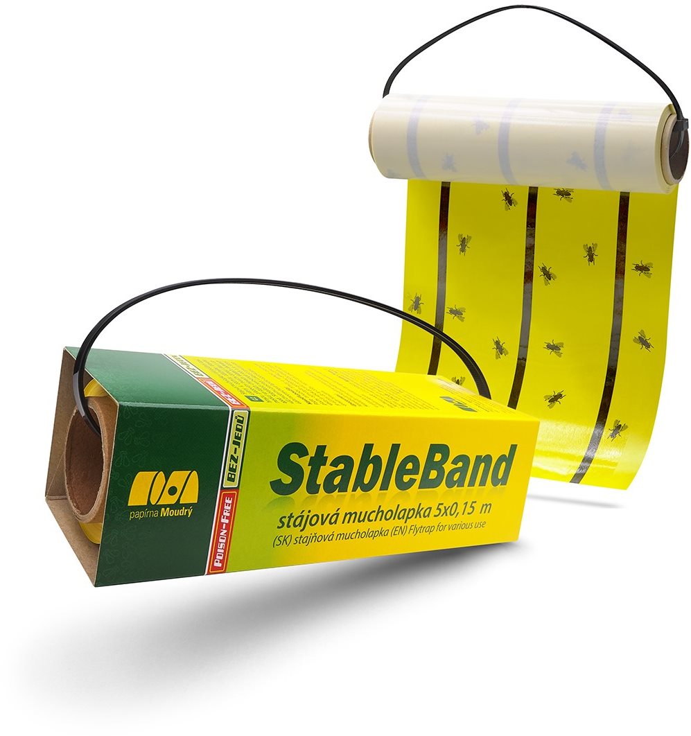 PAPÍRNA MOUDRÝ - Mucholapka StableBand stajňová mini, 5× 0,15 m...