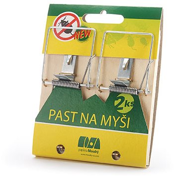 PAPÍRNA MOUDRÝ - Pasca na myši, drevo, 2 ks Pasca na myši