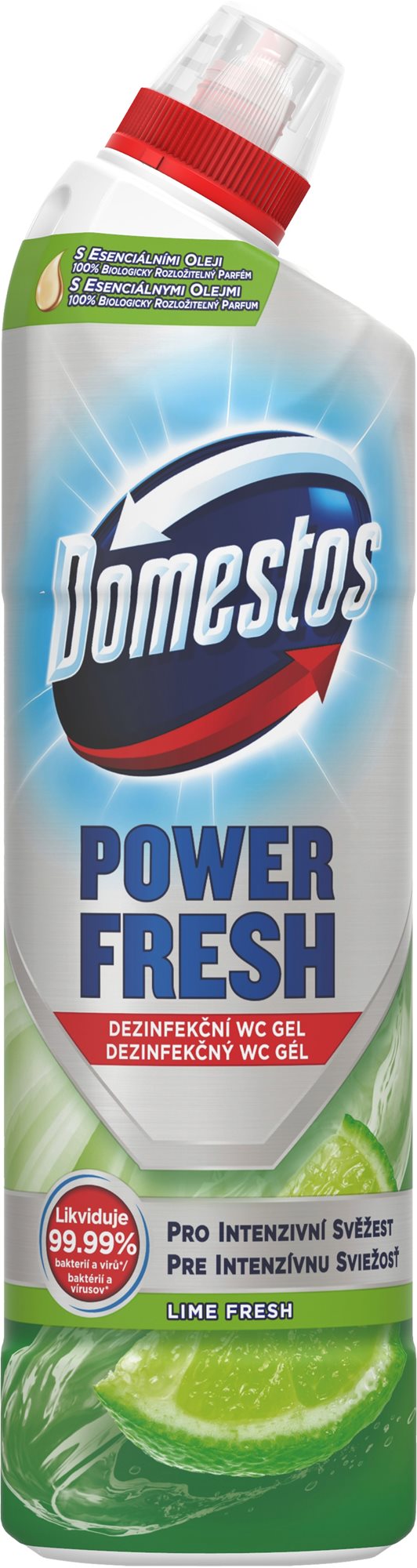 DOMESTOS Total Hygiene Lime Fresh 700 ml WC gél