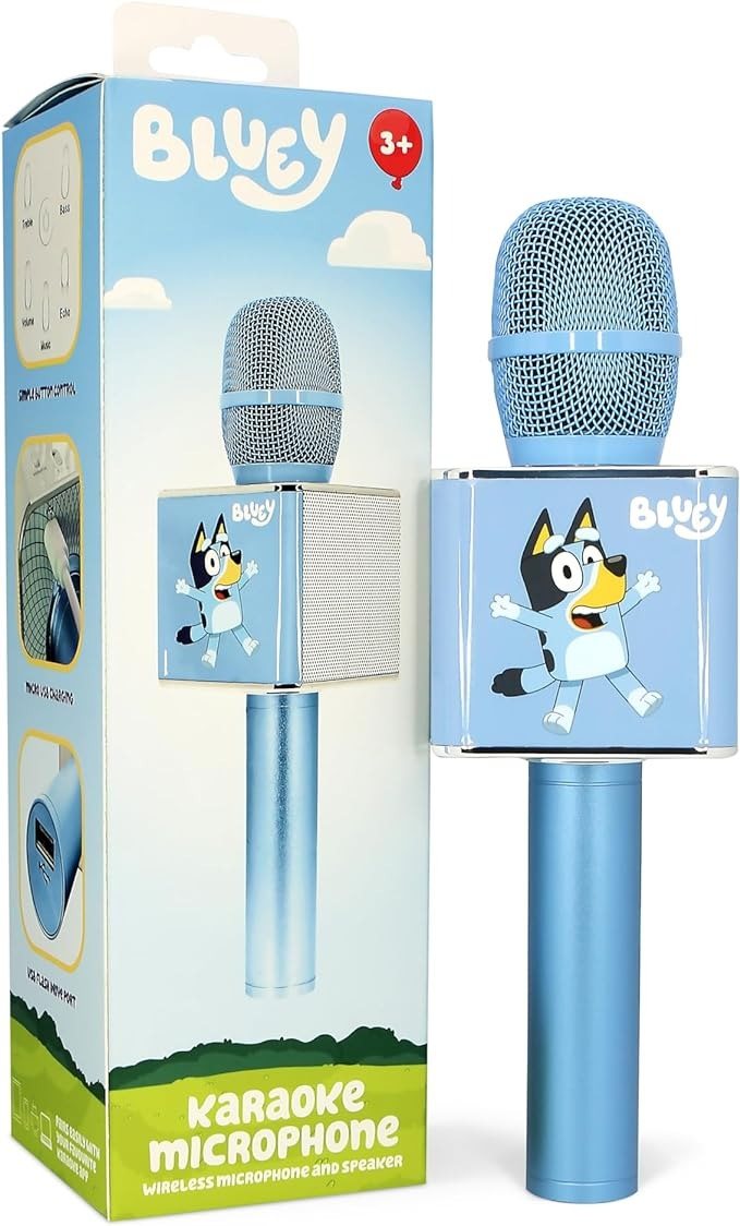 OTL Bluey Karaoke Microphone with Bluetooth Speaker Kindermikrofon