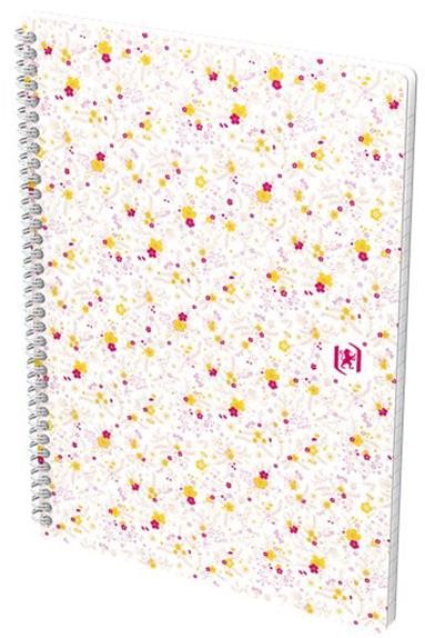 Oxford Floral B5, 60 listov, linajkový, biely Zápisník