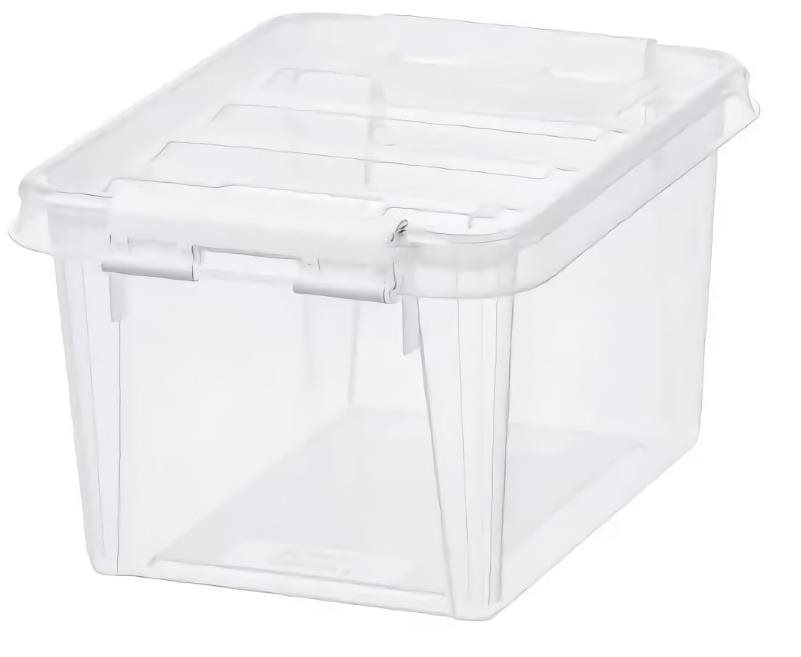 Orthex Classic tárolódoboz, fehér csatok, 1,5 l Tároló doboz
