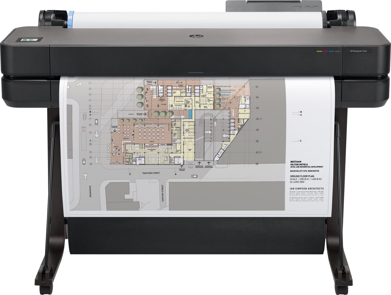 HP DesignJet T630 24-in Printer Ploter