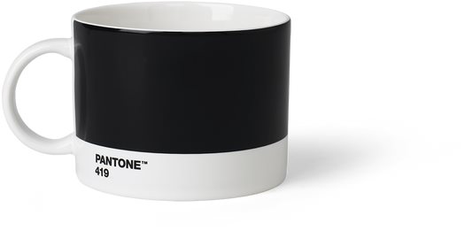 PANTONE na čaj - Black 419, 475 ml Hrnček