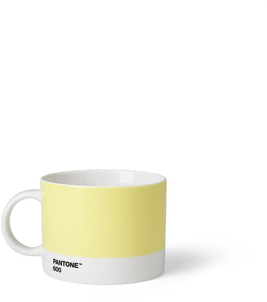 PANTONE na čaj - Light Yellow 600, 475 ml Hrnček