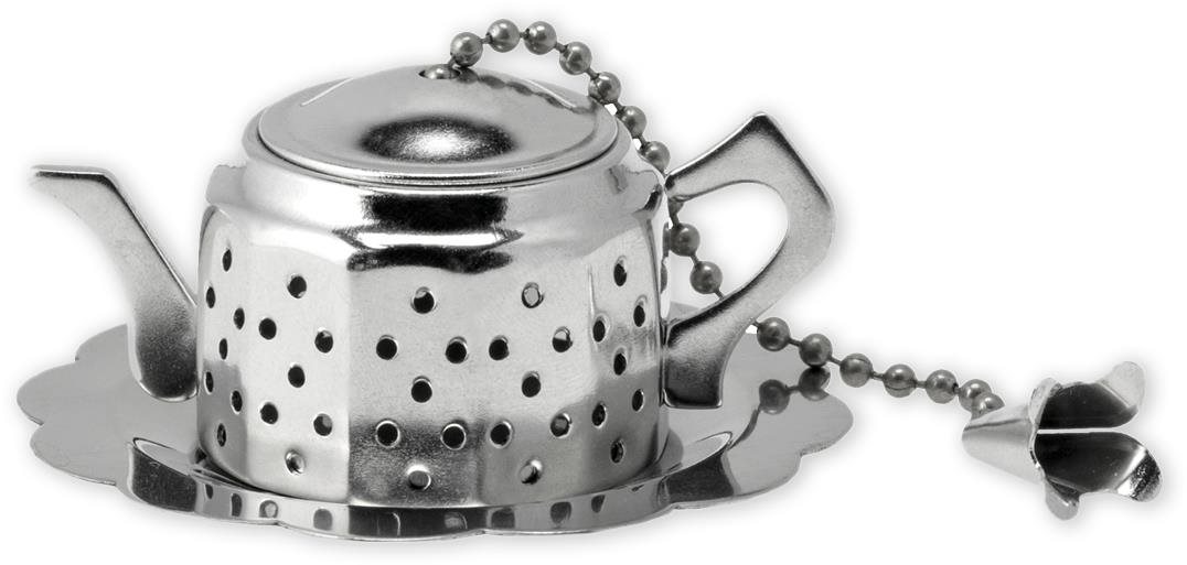 Pangea Tea Sítko na čaj s podtáckem, tvar čajová konvička Sitko na...