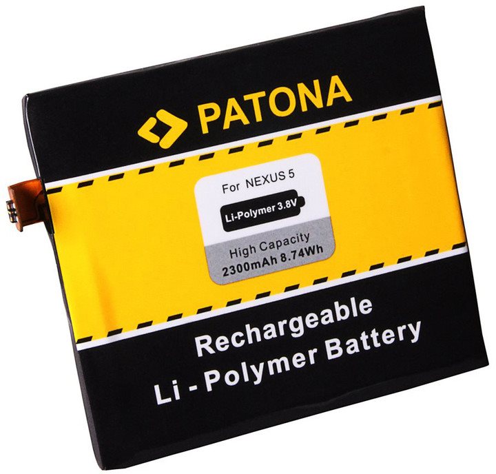 PATONA pre LG Nexus 5 D820 2300 mAh 3,8 V Li-pol BL-T9 Batéria do...